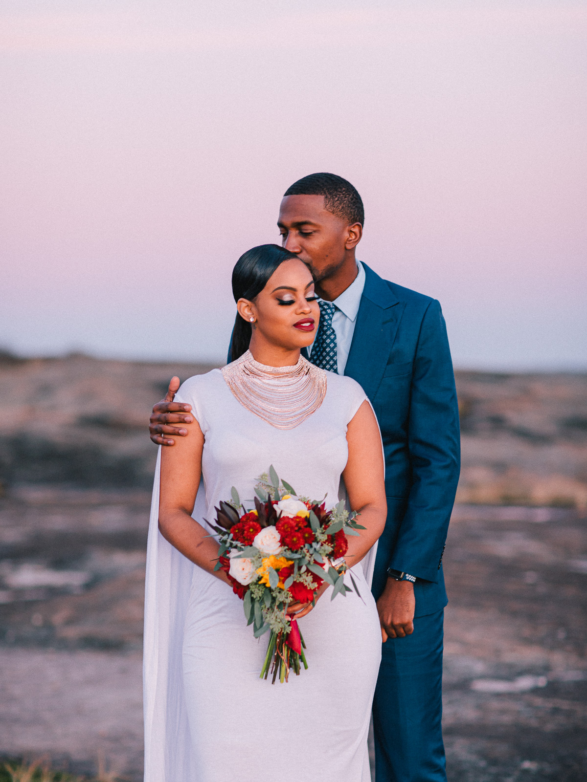 Arabia Mountain Sunset Engagement