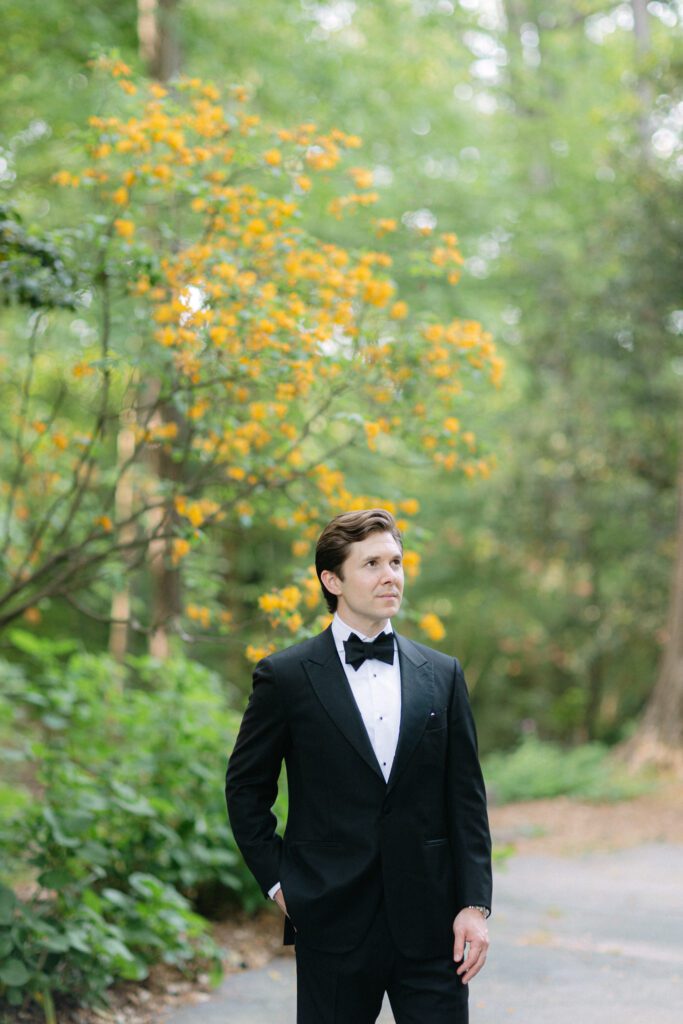 Groom Portraits Atlanta Wedding Photographer Renee Jael Woodland Gardens