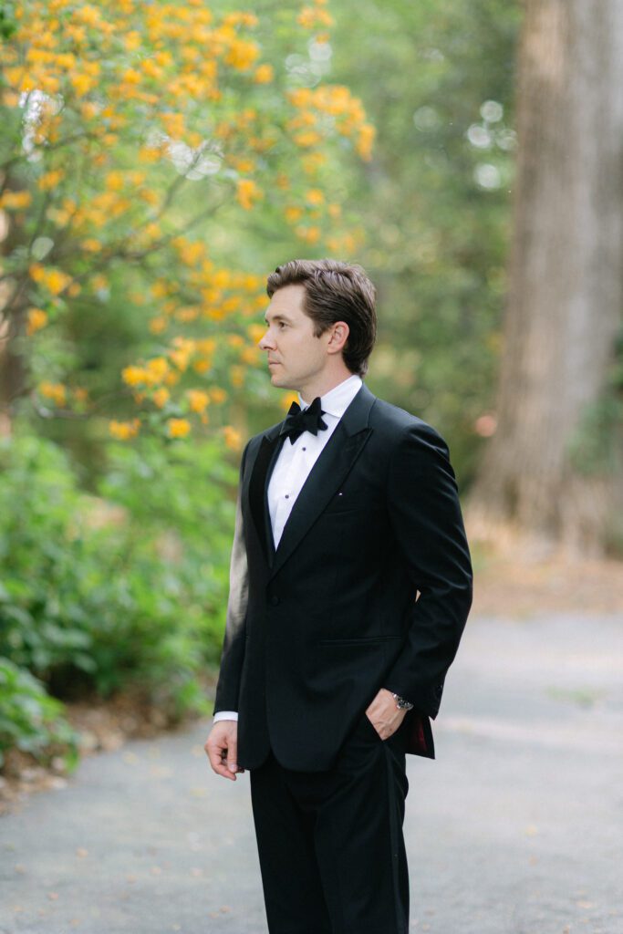 Groom Portraits Atlanta Wedding Photographer Renee Jael Woodland Gardens